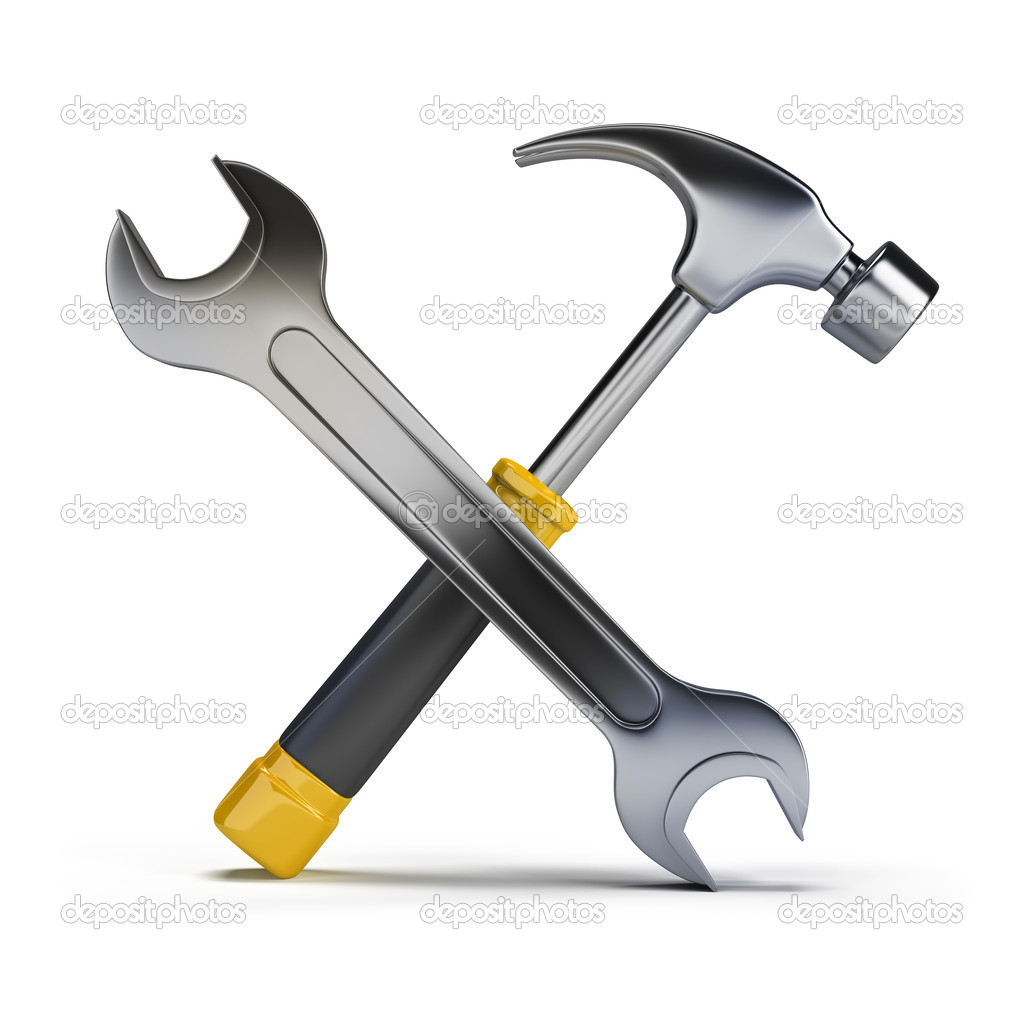 Hammer and Wrench Symbol Hammer and Wrench Symbol