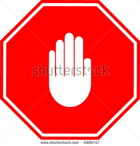 Hand Stop Sign