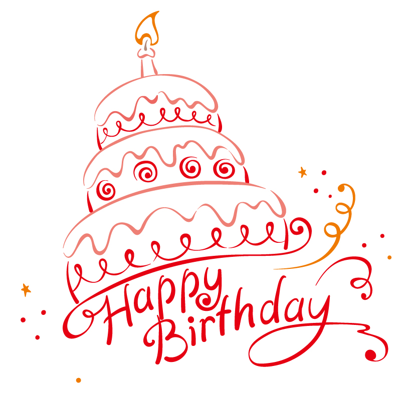 12 Free Vector Birthday Cake Images