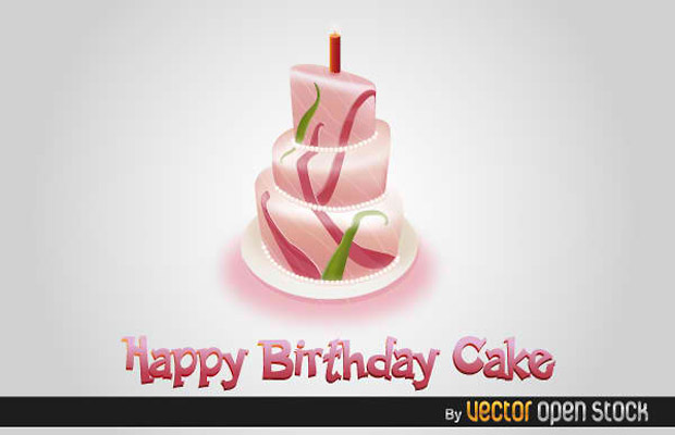 Happy Birthday Cake Vector