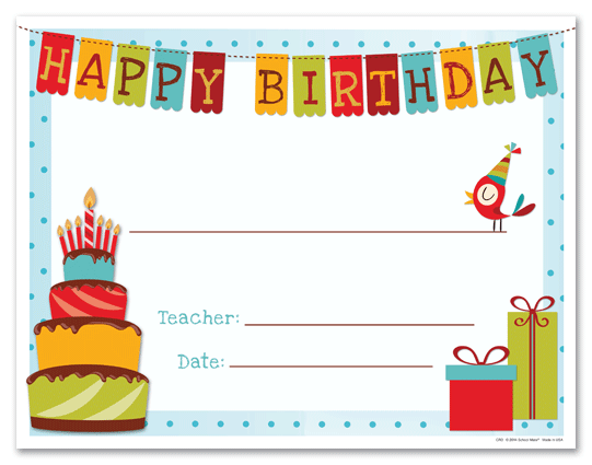 Happy Birthday Certificate Templates Free