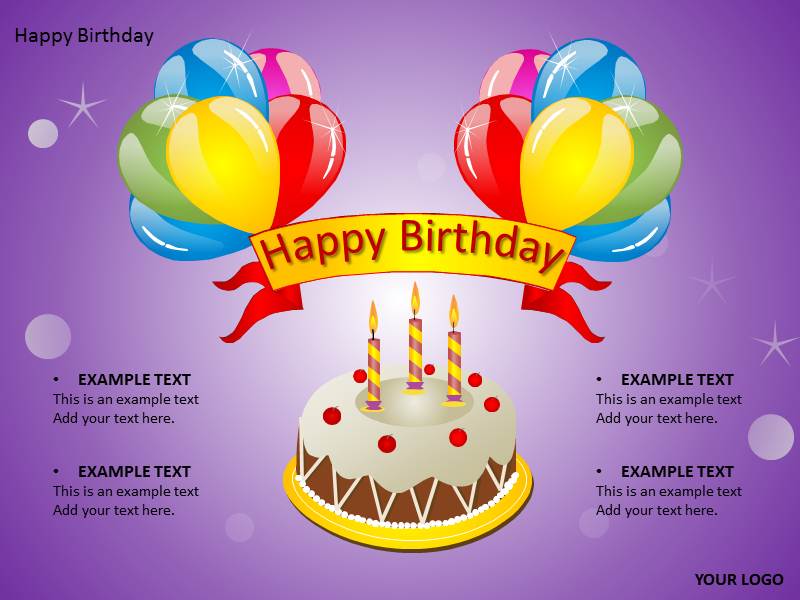 Happy Birthday PowerPoint Template Happy Birthday PowerPoint Template