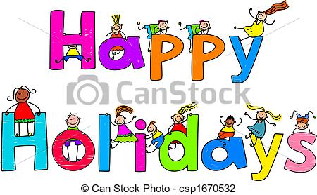 Happy Holidays Clip Art