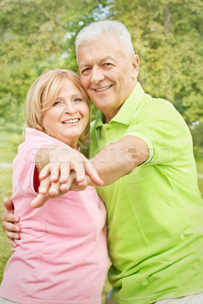 Happy Old People Stock Photo