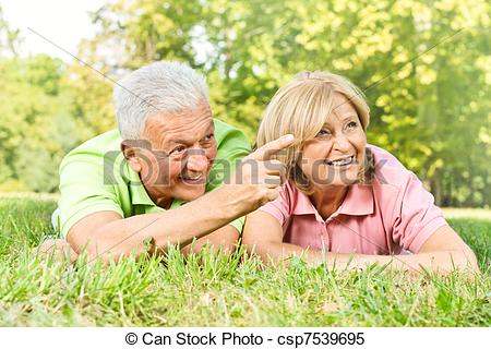 Happy Old Person Stock-Photo