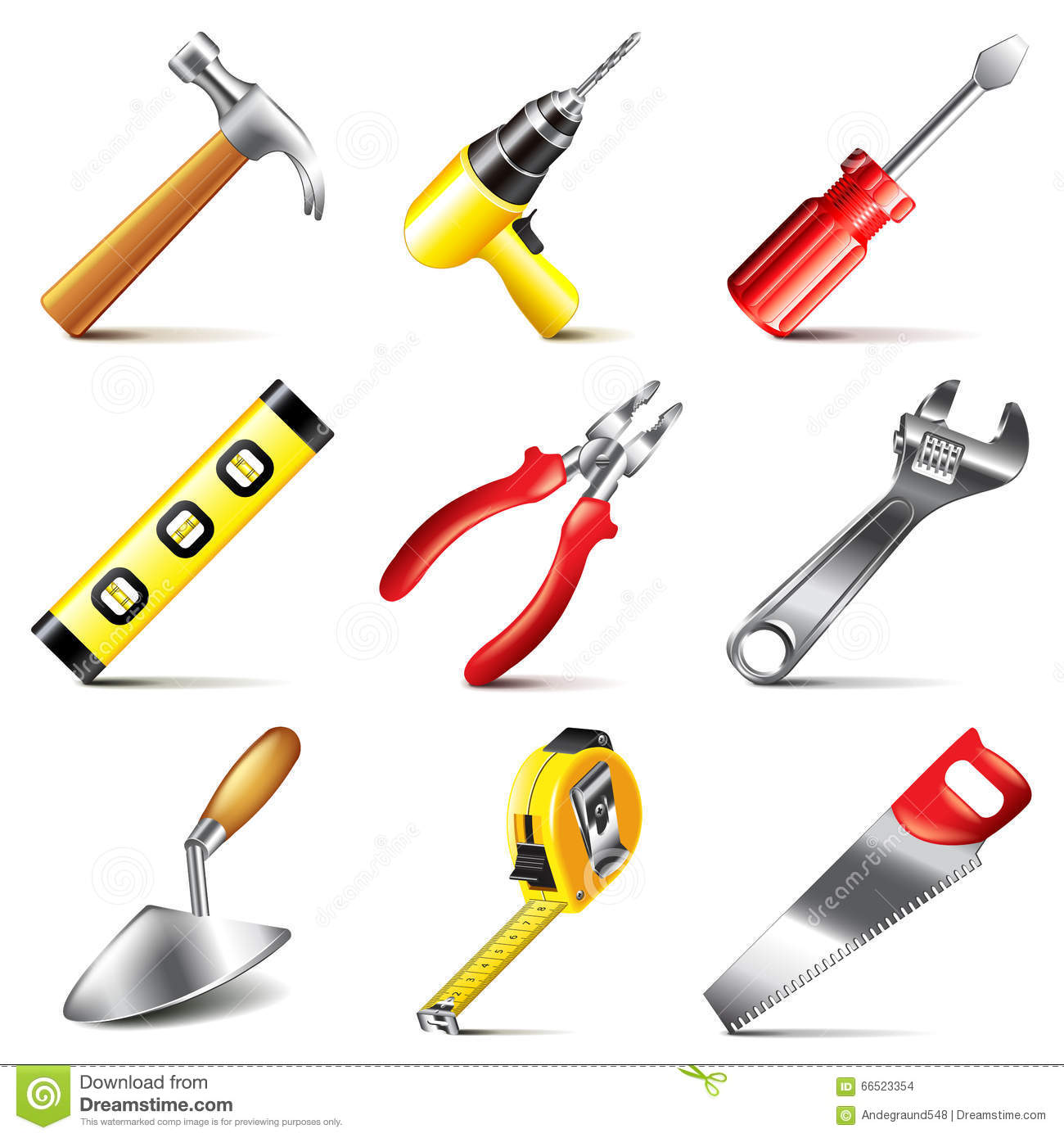 Icons Tools Construction