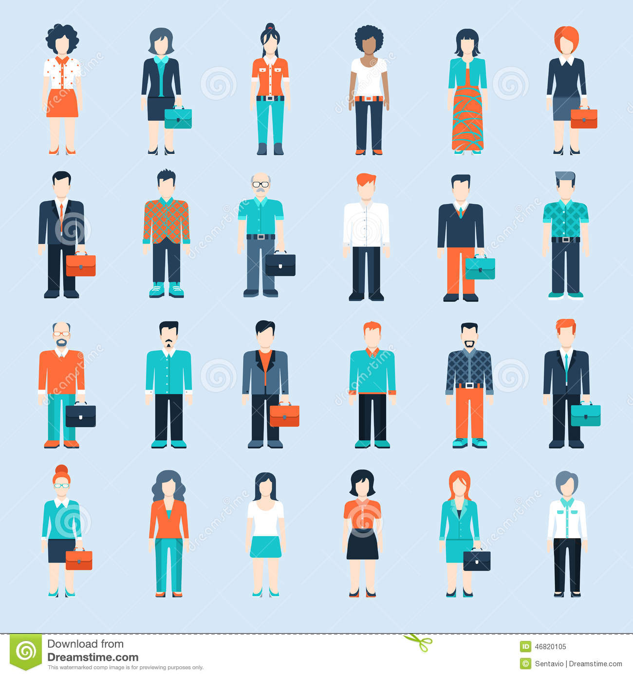 Infographic People Icons Business