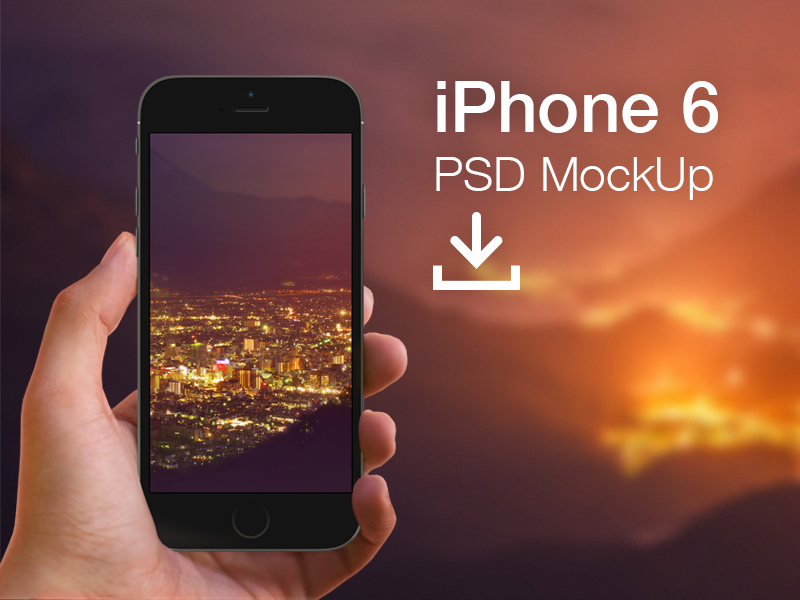 10 Location Bar IPhone 6 Mockup PSD Images