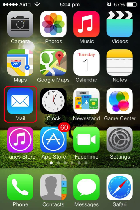 iPhone iOS 7 Mail Icon