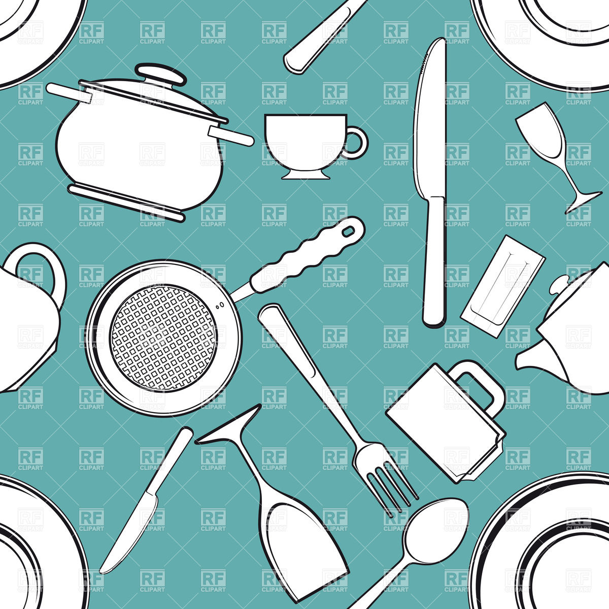 Kitchen Utensils Clip Art Free