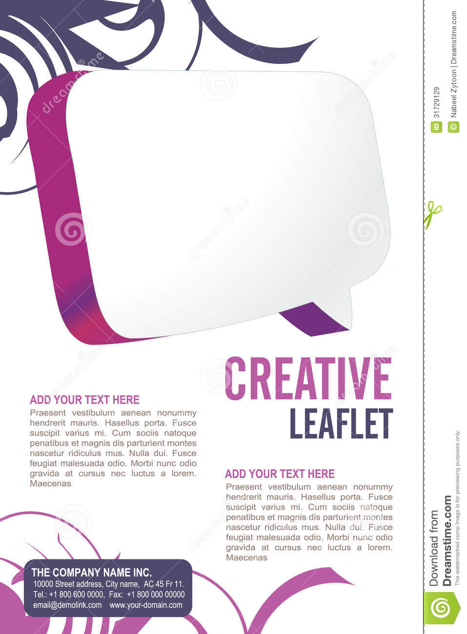Leaflet Design Template Editable
