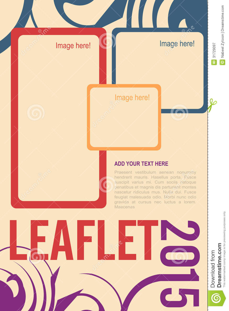 Leaflet Design Template Editable