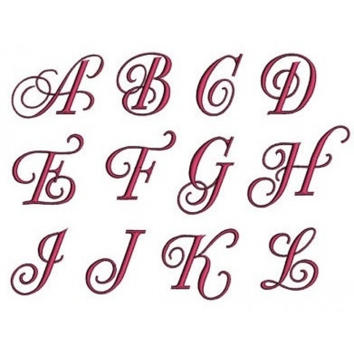Machine Embroidery Script Fonts Machine Embroidery Script Fonts