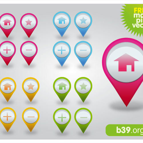 Map Pin Icon Vector