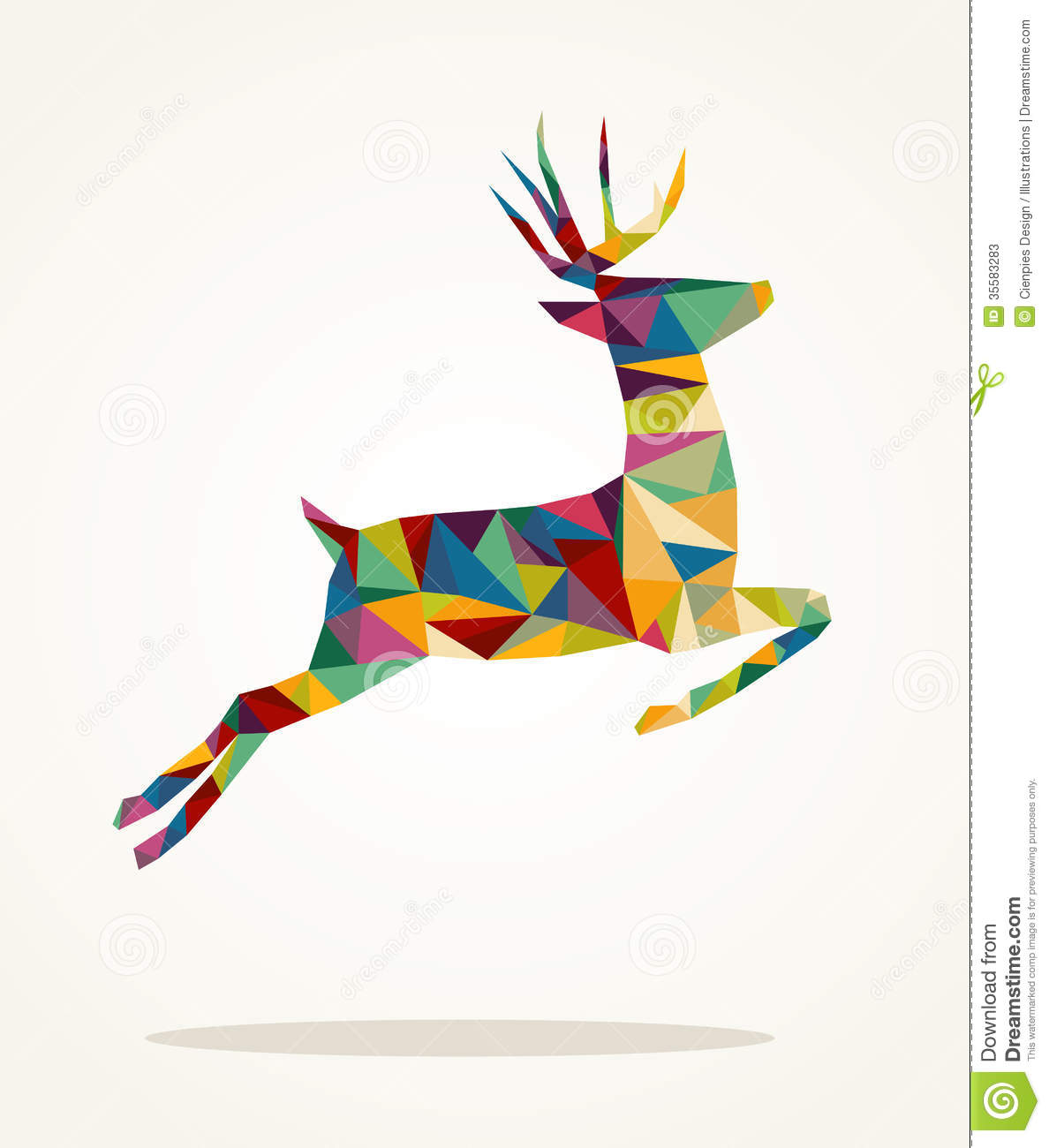 Merry Christmas Reindeer Clip Art