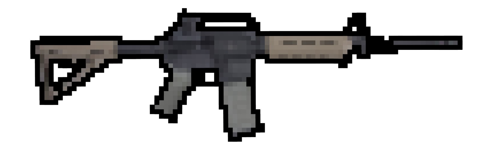 Minecraft Gun Pixelated