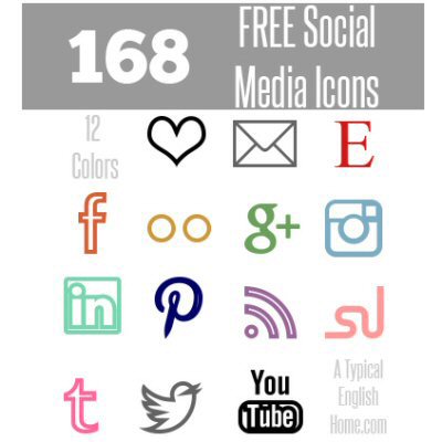 Minimalist Social Media Icons