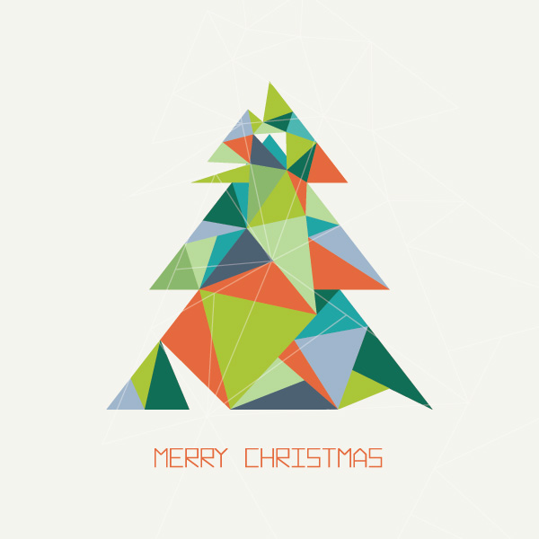 Modern Christmas Tree Graphic