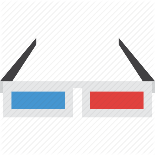 Movie 3D Glasses Icon