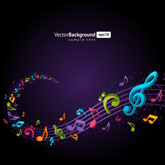 Music Abstract Vector Art