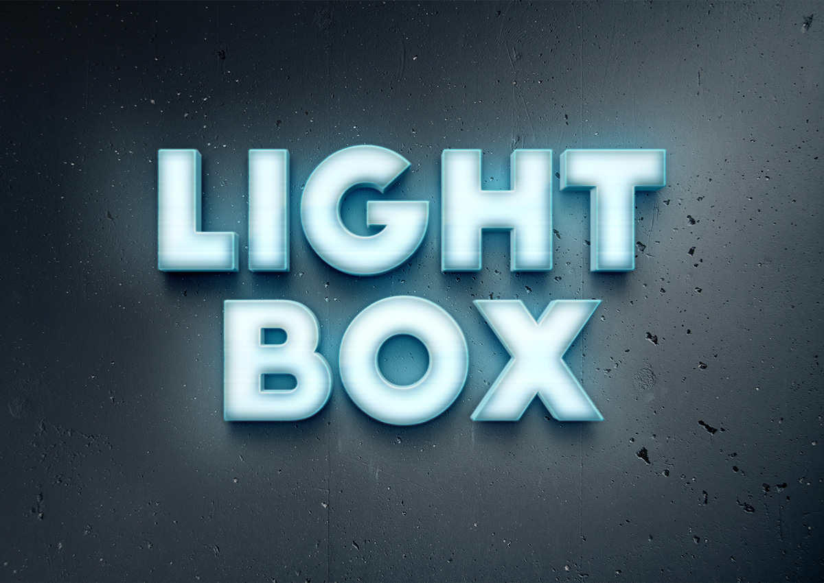 15 Photos of Light Text Effects PSD