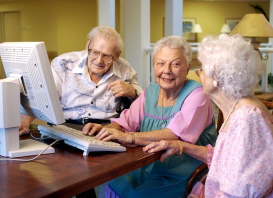 Old People Using Computers
