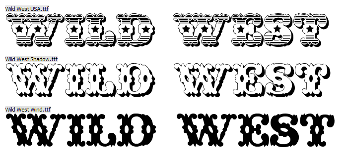 Old Wild West Font