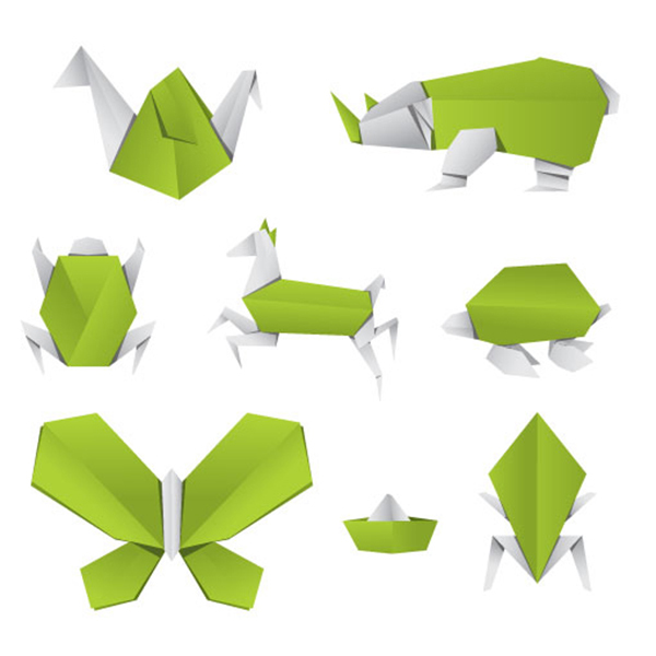 Origami Animals Vector