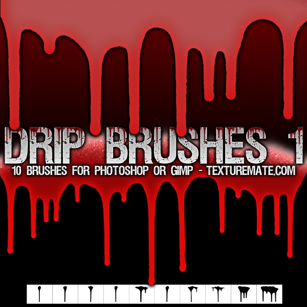 Paint Drip Photoshop Brushes