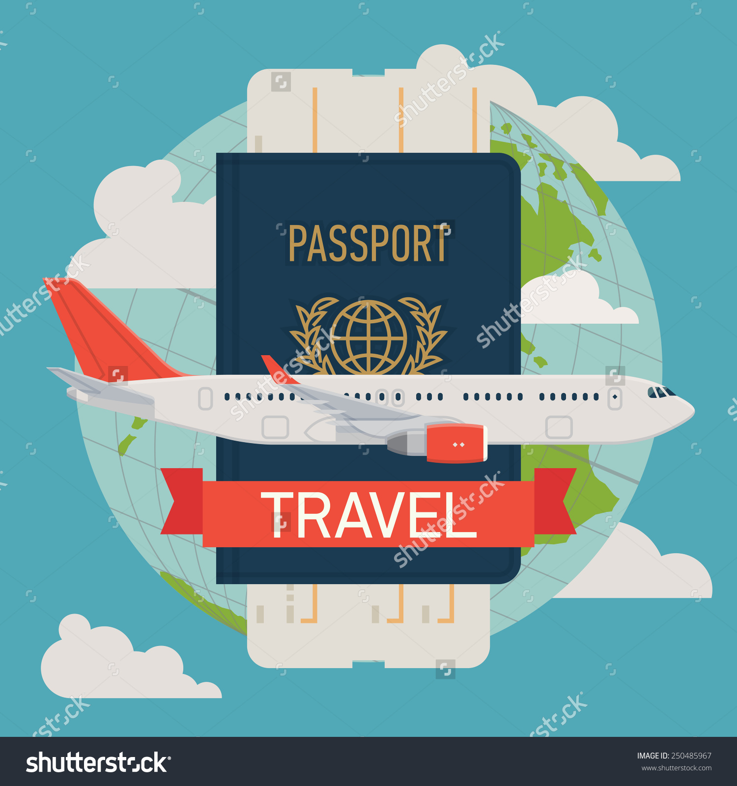 Passport and Airline Ticket Passport and Airline Ticket