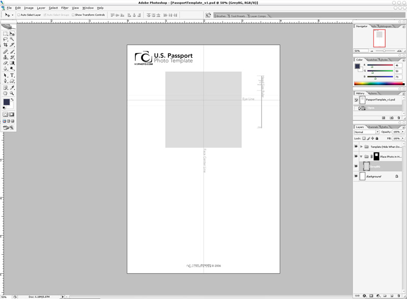 Passport Template Photoshop