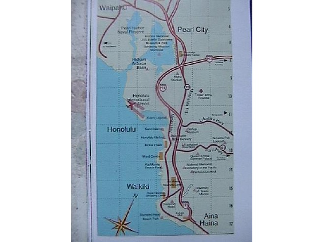 Pearl Harbor Honolulu Hawaii Map