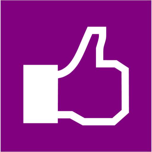 Pink Facebook Like Icon