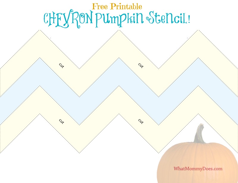 Printable Chevron Stencil Template