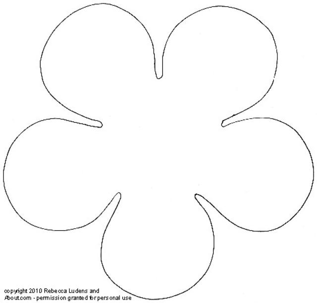 Printable Flower Template Pattern