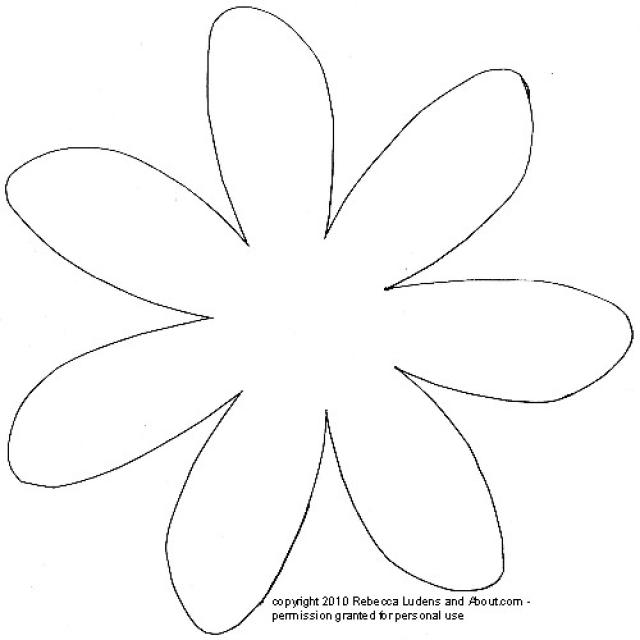 Printable Flower Template Pattern