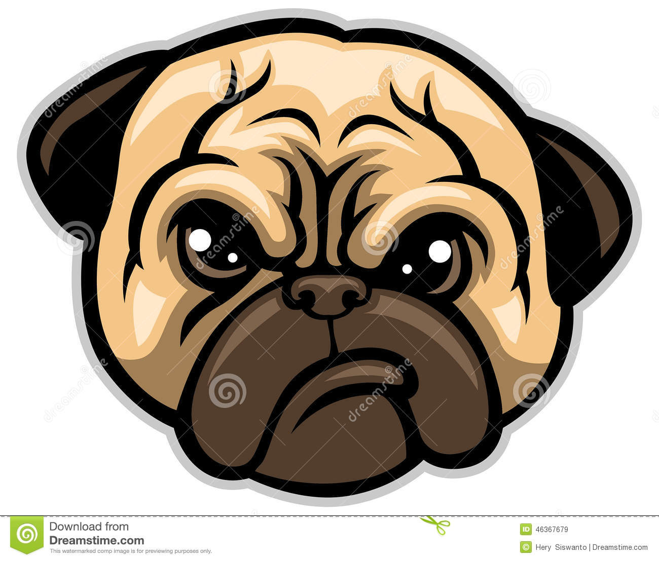 Pug Dog Cartoon