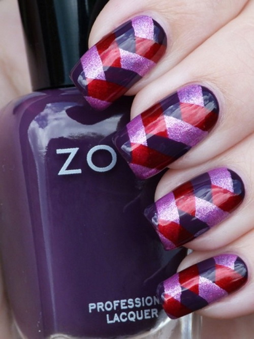 Purple DIY Nail Designs