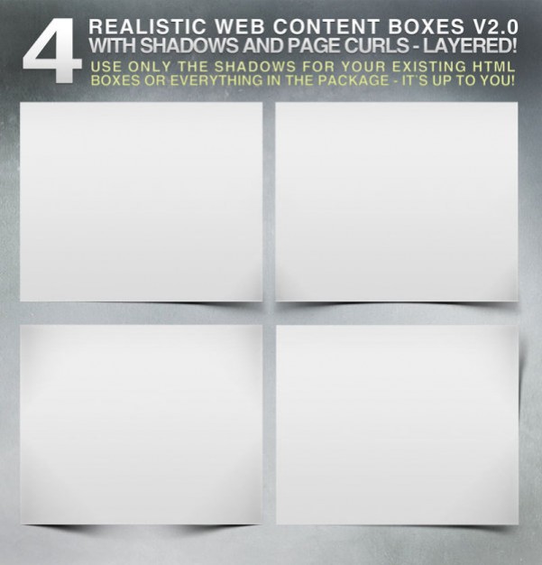 Realistic Web Content Boxes