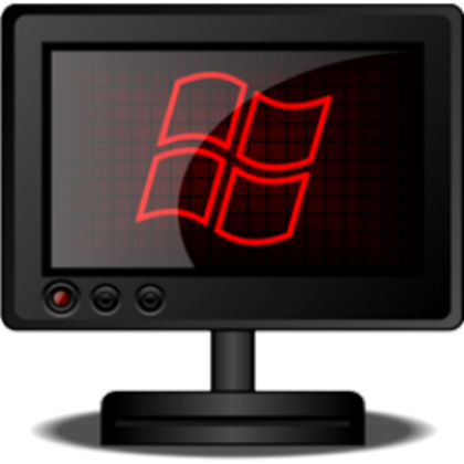 Red and Black Windows Icons Red and Black Windows Icons