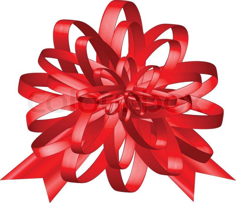 Red Christmas Decoration with Ribbon