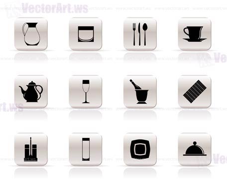 Restaurants and Bars Clip Art