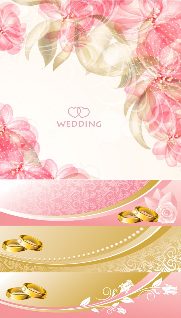 Romantic Wedding Background PSD
