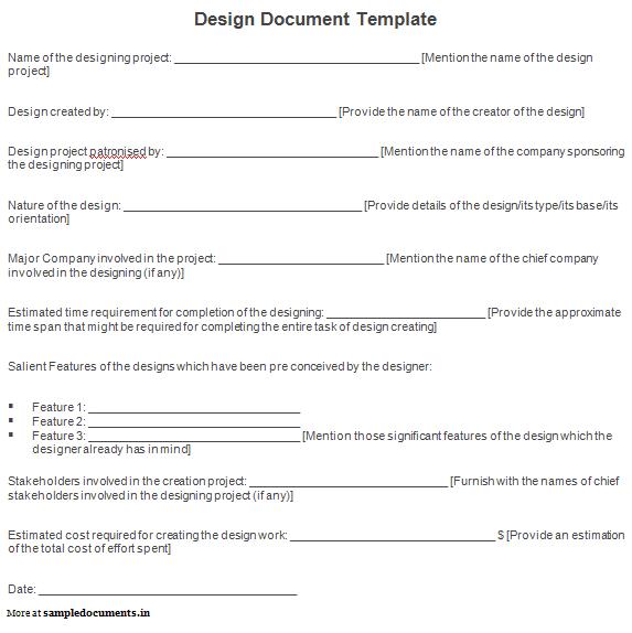 13 Design Document Template Doc Images