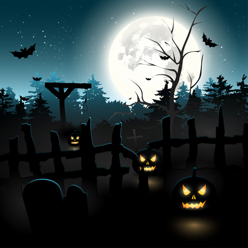 Scary Halloween Graveyards