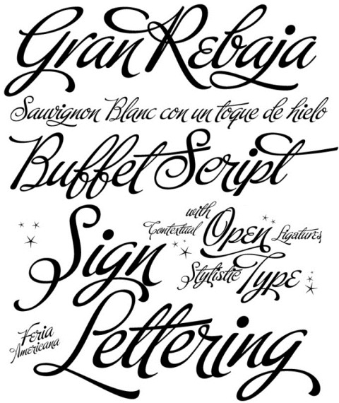 7 Buffet Script Font Images