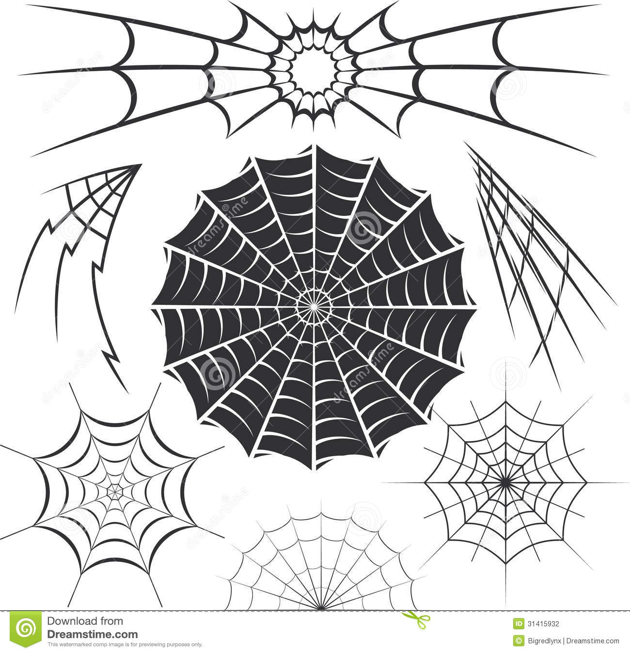 Spider Web Clip Art Designs