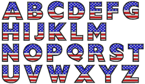 Stars and Stripes Font Stars and Stripes Font