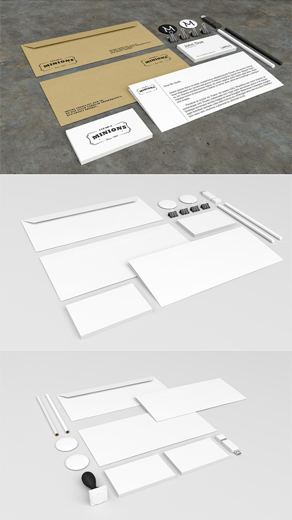 Stationery Mockup Psd Free