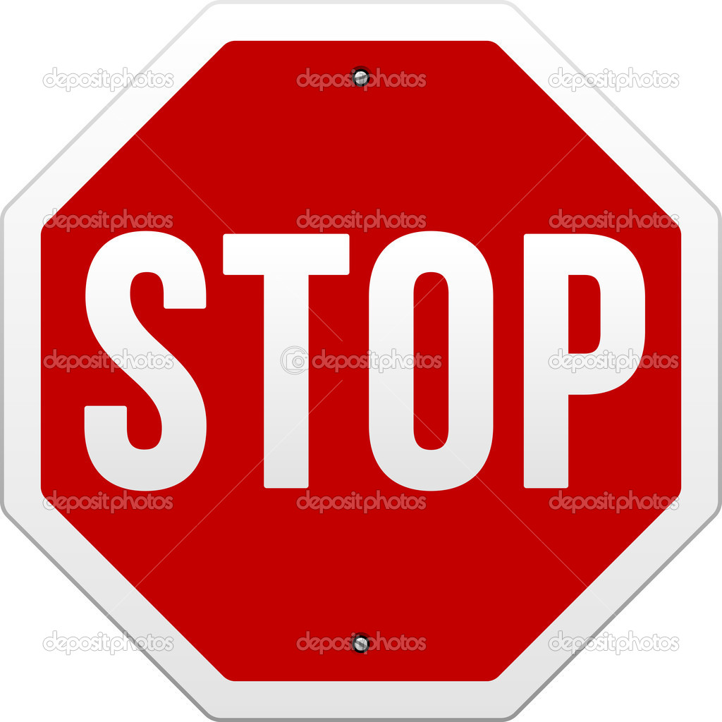 Stop Sign Vector Illustration